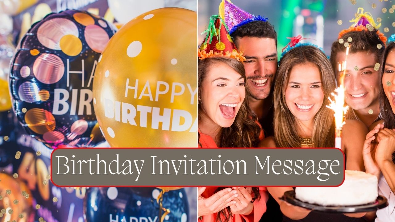 birthday invitation message