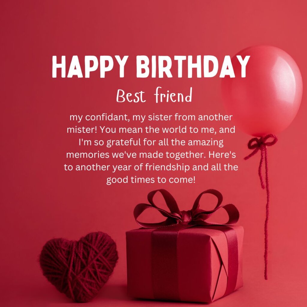 birthday paragraph for best friend