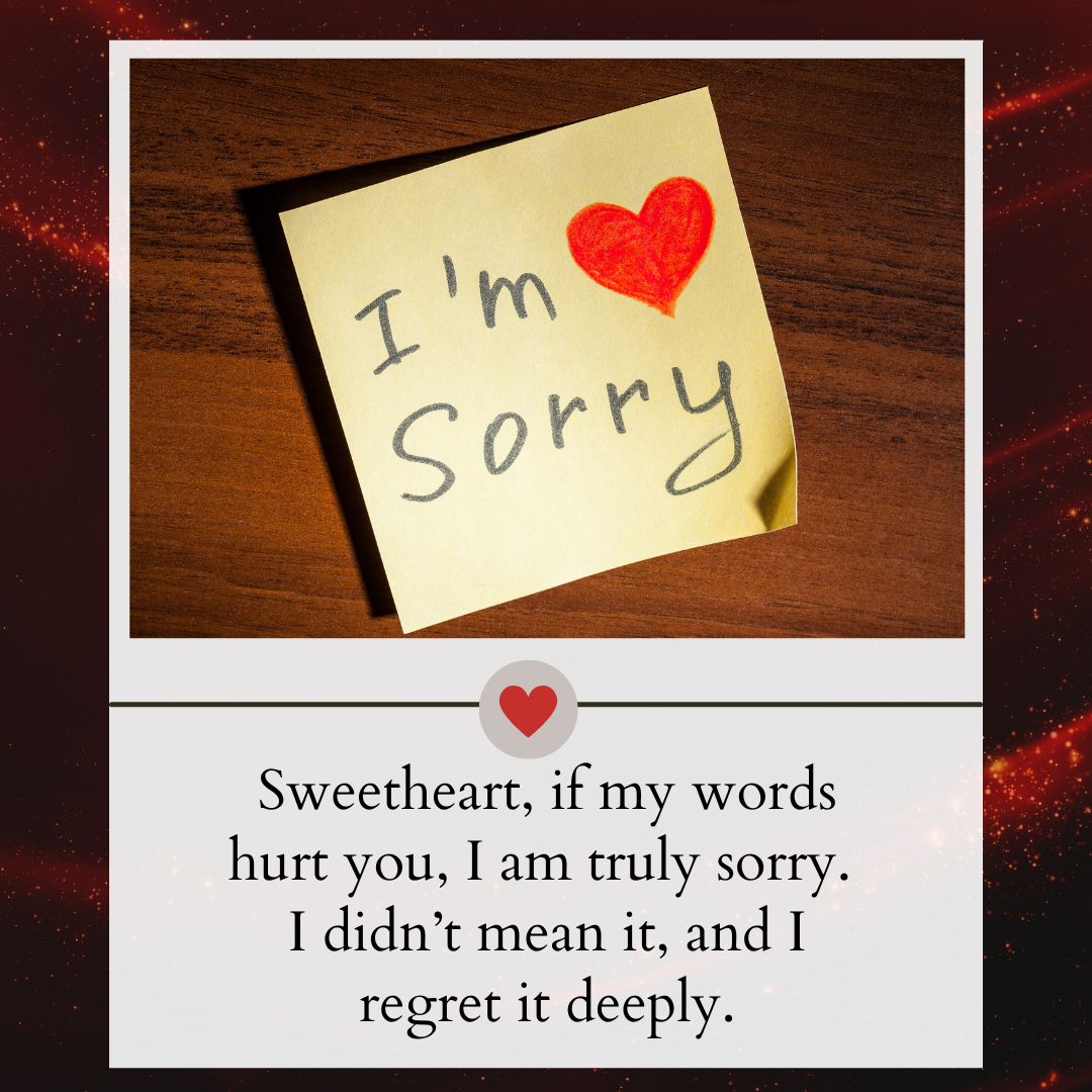 Sorry Messages for Boyfriend