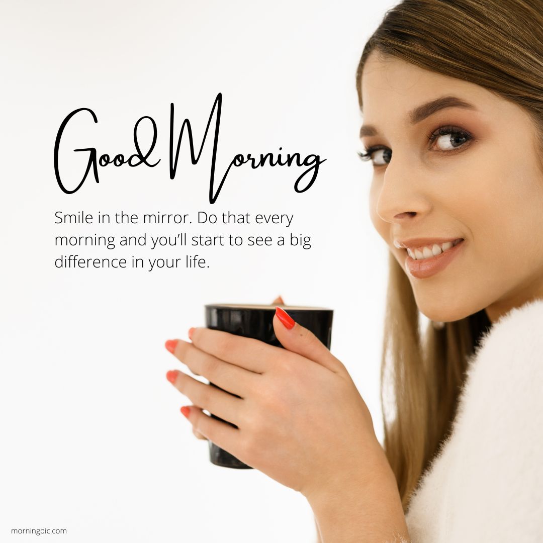 hot girl holding good morning images