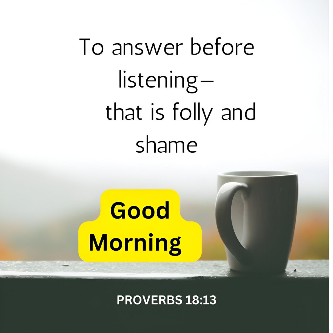 Good Morning Bible Verses Blessing Wisdom Coffee